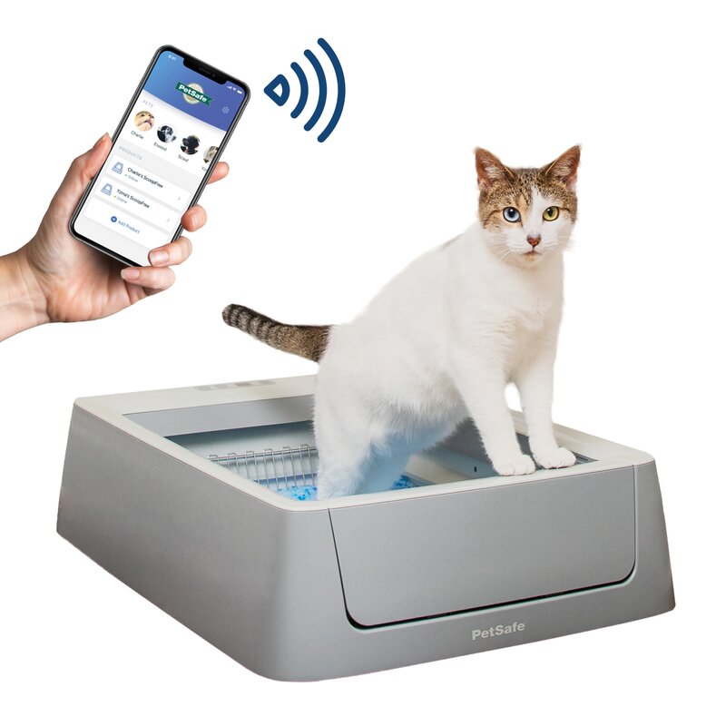 PetSafe ScoopFree Crystal Smart Self Cleaning Litter Box Reviews Wayfair